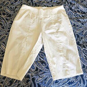 Lulu-B 10" Inseam Bermuda Shorts White